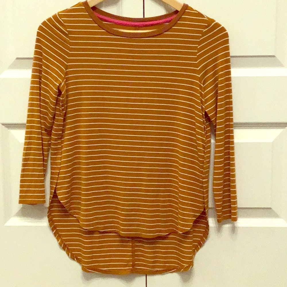 5 for 25 Orange and white striped shirt